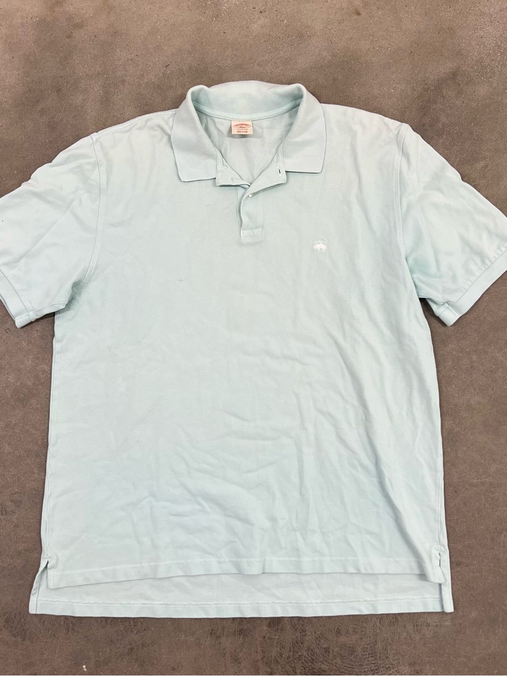 Brooks Brothers Light Blue Polo Shirt with Subtle Logo Mens XL